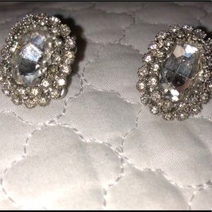 Faux diamond earrings!